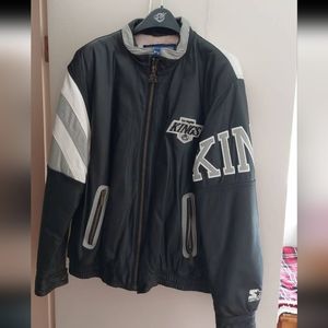 Vintage 1990s  Leather Starter Bomber Jacket